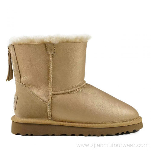 Functional Zipper Warm Snow Boots